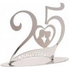 Dekorácie na tortu 25 rokov – strieborná svadba - Dekora - Dekora