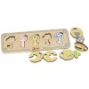 Classic World Montessori senzorické puzzle kľúče a zámky