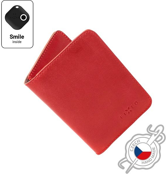 Fixed Smile Wallet XL kožená peňaženka so smart trackerom Smile Pro FIXSM SWXL2 RD červená