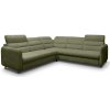Wilsondo Rohová rozkladacia sedačka s úložným priestorom Samos - olivová