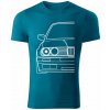T-ričko BMW e30 pánske tričko Farba trička: Petrolejová Modrá, Farba potlače: Biela, Veľkosť: S