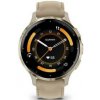 Inteligentné hodinky Garmin Venu 3S - Soft Gold/French Gray Leather Band (010-02785-55)