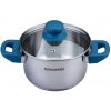 Fackelmann Hrniec s pokrievkou Essential, nerez, modrá, pr. 16 cm