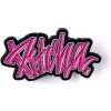 PITCHA kovový odznak LOGO pink