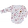 Dojčenské body s dlhým rukávom Koala Flowers, veľ. 68 (4-6m)