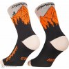 Dynafit TRAVERSE CREW SK ponožky, black out/ultra orange EU 39-42