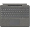Microsoft Surface Pro Signature Keyboard - Klávesnice - s akcelerometr, touchpad, zásobník pro nabíjení a skladování Surface Slim Pen 2 - QWERTY - anglická - platina - s Slim Pen 2 8X6-00235?CZ