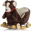 Hojdací psík s melódiou a kolieskami Milly Mally Polly Plus Brown Dog