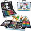 Maaleo Verk Maliarska súprava maľovanie v duralovom kufríku 145 ks jednorožec modrá