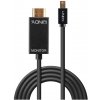 Kábel DisplayPort mini na HDMI M/M 3m, jednosmerný, max. 3840x2160@30Hz, čierny