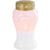Kahanec MagicHome TG-26, s LED sviečkou, na hrob, biely, 10x17 cm, (súčasť balenia 2xAA)