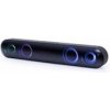 GEMBIRD Soundbar SPKBT-BAR400L, Bluetooth, 2x5W, LED podsvícení, černá