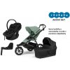 Thule Urban Glide 3 Mist Green - MB + hlboká korba + ISOFIX Base Alfi + autosedačka Maple