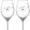 Dekorant Svadobné poháre na biele víno Silhouette City s kryštálmi Swarovski 360ml 2KS