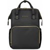KikkaBoo Prebaľovací batoh Siena Black & Gold