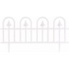 STREND PRO Garden Ohrada Gardens F709, 61x32 cm, plastová, biela, mini dekoračný plot, bal. 4 ks