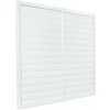 Dalap Kovová vetracia mriežka so gravitačnými lamelami bez príruby 725x725 mm, biela