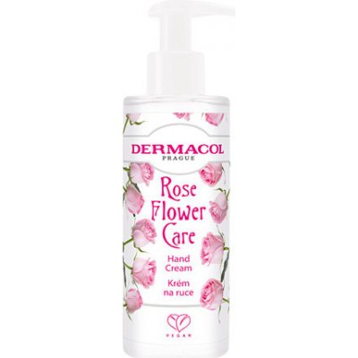 Dermacol Flower Care Hand Cream (Ruža) - Krém na ruky s pumpičkou 150 ml