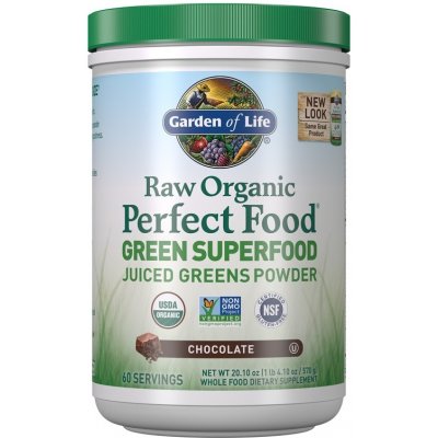 Garden of Life Raw Organic Perfect Food Green Superfood, Chocolate - 570g