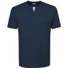 Pánske tričko s modrým výstrihom Hrubá Bavlna IRON L Pako Jeans