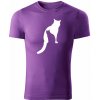 T-ričko Catz pánske tričko Farba trička: Fialová, Farba potlače: Biela, Veľkosť: XXL