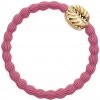 By Eloise London Gold Palm Leaf Gumička na vlasy pre ženy farba Neon Peach