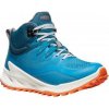 KEEN ZIONIC MID WP W fjord blue/tangerine US 8 / EU 38,5 / UK 5,5 / 25 cm; Modrá obuv