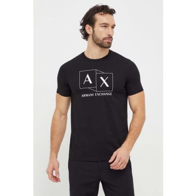 Armani Exchange pánske tričko čierne