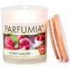 Sójová vonná eko sviečka HORÚCE MALINY PARFUMIA 250 ml
