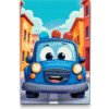 Vymalujsisam.sk Diamantové maľovanie - Policajné auto pre deti Veľkosť: 20x30cm, Rám: Na plastovej doske, Diamanty: Hranaté