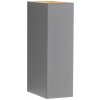 Paul Neuhaus Nástenné LED svietidlo Block 4W IP54 sivá 16 x 8 x 5 cm