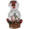Clayre & Eef Snežítko Santa v balóne Air Balloon Christmas - 12*10*21 cm - Clayre & Eef