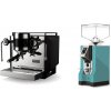 Rocket Espresso Bicocca, black + Eureka Mignon Specialita, CR tiffany blue