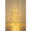 Dekorácia MagicHome Vianoce Metal tree, 60 LED teplá biela, 3xAA, IP20, interiér, 18x30 cm