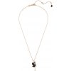 Swarovski Luxusný bronzový náhrdelník s kryštálmi Iconic Swan 5678045