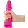 strap-on-me Sliding Skin Realistic Dildo Fuchsia L