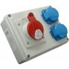 Zásuvková rozvodnica ROSP 1631 neistená, 2x 16A-250V, 1x 16A-400V 5p, IP54