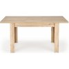 Halmar BAGIO stôl jedálenský, 120-160x80, doska lamin dub artisan/ dub artis.