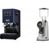 Gaggia New Classic E24, blue + Eureka Helios 65, grey