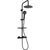 Mexen - KT40 sprchový set s termostatickou batériou Kai, čierna, 771504093-70