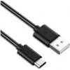 PremiumCord Kabel USB 3.1 C/M - USB 2.0 A/M, rychlé nabíjení proudem 3A, 10cm, černá ku31cf01bk