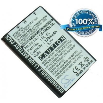 Cameron Sino Batéria (ekvivalent BP-5L) pre Nokia 7710, 9500, E61, E62, N92, N800, Li-Ion 3.7V 1300mAh CS-NK5LSL