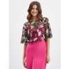 Čierna dámska kvetinová blúzka ORSAY 36