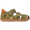 Froddo detské sandále z prírodnej kože, zelená farba veľkosť 25