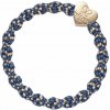 By Eloise London Metallic Gold Heart farba Blueberry
