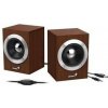 GENIUS repro SP-HF280, 2.0, 6W, USB napájení, 3,5mm jack, dřevěné, hnědé 31730028400