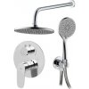 AQS SET podomietkovej sprchovej batérie s keramickým prepínačom pre 2 odberné miesta a sprchového príslušenstva, DAKOTA