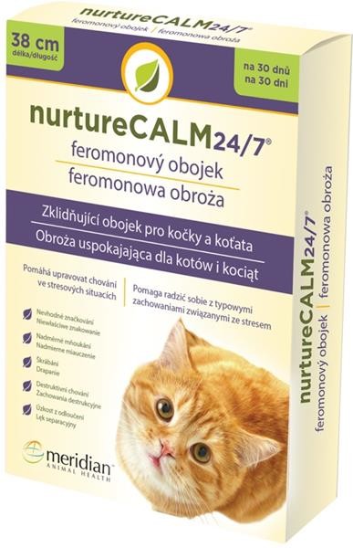 nurtureCalm Feromonový obojok pre mačky 38 cm