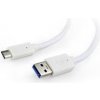 Gembird kábel USB 3.0 (AM) na USB 3.1 (CM), 0.1 m, biely CCP-USB3-AMCM-W-0.1M