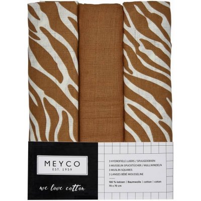 Meyco 70 x 70 cm Zebra-Uni Camel-Zebra 2020 3 ks